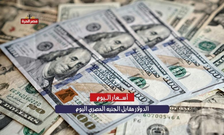 الدولار مقابل الجنيه المصري اليوم.. أسعار الصرف الرسمية والموازية لحظة بلحظة 1 الدولار مقابل الجنيه المصري اليوم