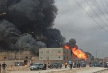 حريق مصنع في مدينة السادات بالمنوفية