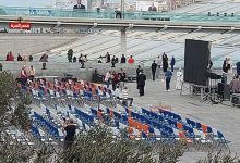 شاشات ضخمة في مكتبة الإسكندرية لعرض حفل افتتاح المتحف