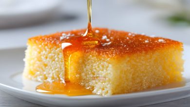 طريقة عمل البسبوسة في المنزل بسهولة وبمكونات بسيطة 1 طريقة عمل البسبوسة في المنزل